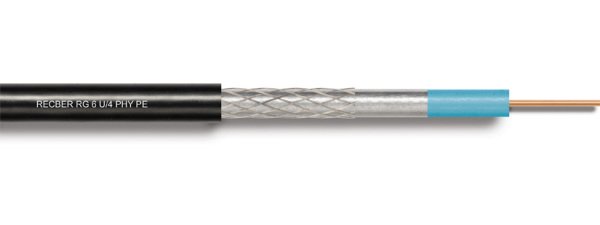 Reçber RG6 U/4 PHY-PE Cu/Al Köpüklü Kılıflı Kablo 100 Metre