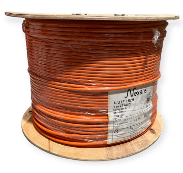 Nexans Cat6 HalogenFree Veri İletişim Network Data Kablosu 500 Metre