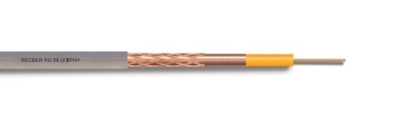 Reçber RG59 U/2 PHY-PVC Cu/Al Koaksiyel Kablo 100 Metre