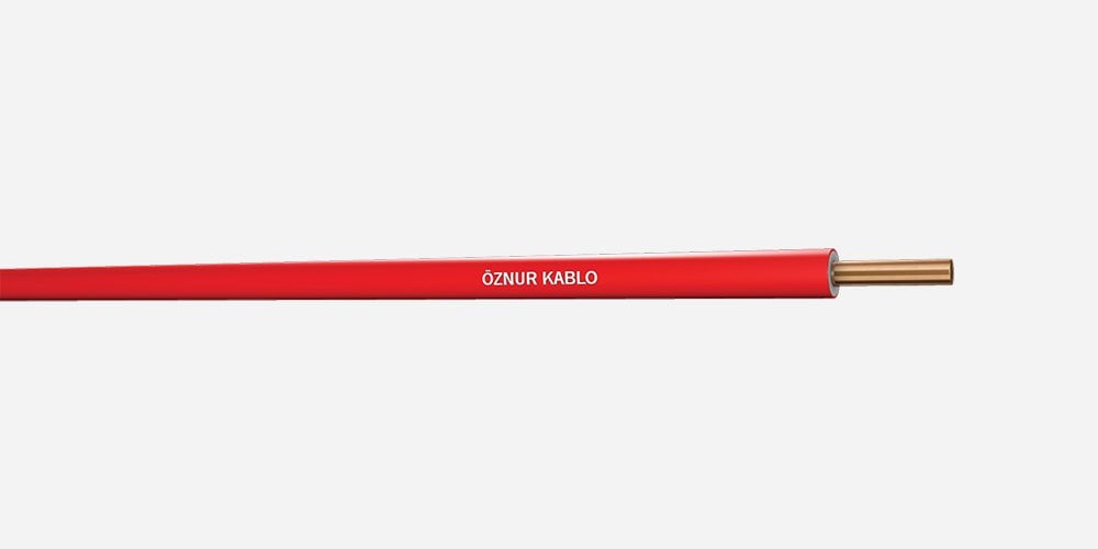 Öznur H07Z1-U 6 mm Halogen Free NYA Tesisat Tip Enerji Kablosu 100 metre