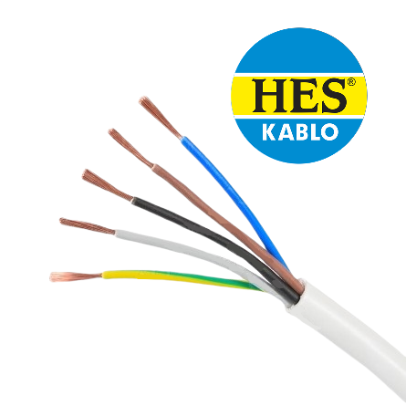 Hes H05VV-F 5x1,5 mm NYMHY TTR Enerji Kablosu 100 Metre