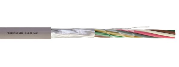 Reçber 3x0,50+0,22 LIH(ST)H Sinyal ve Kontrol Kablosu Halogen Free 100 Metre