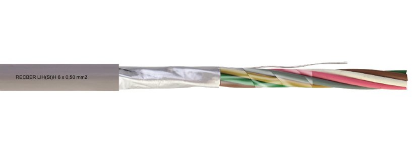 Reçber 3x0,75+0,50 LIH(ST)H Sinyal ve Kontrol Kablosu Halogen Free 100 Metre