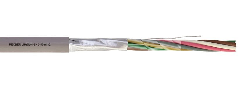 Reçber 4x0,75+0,50 LIH(ST)H Sinyal ve Kontrol Kablosu Halogen Free 100 Metre
